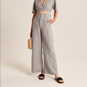 NWT Abercrombie High Waist Linen Pants